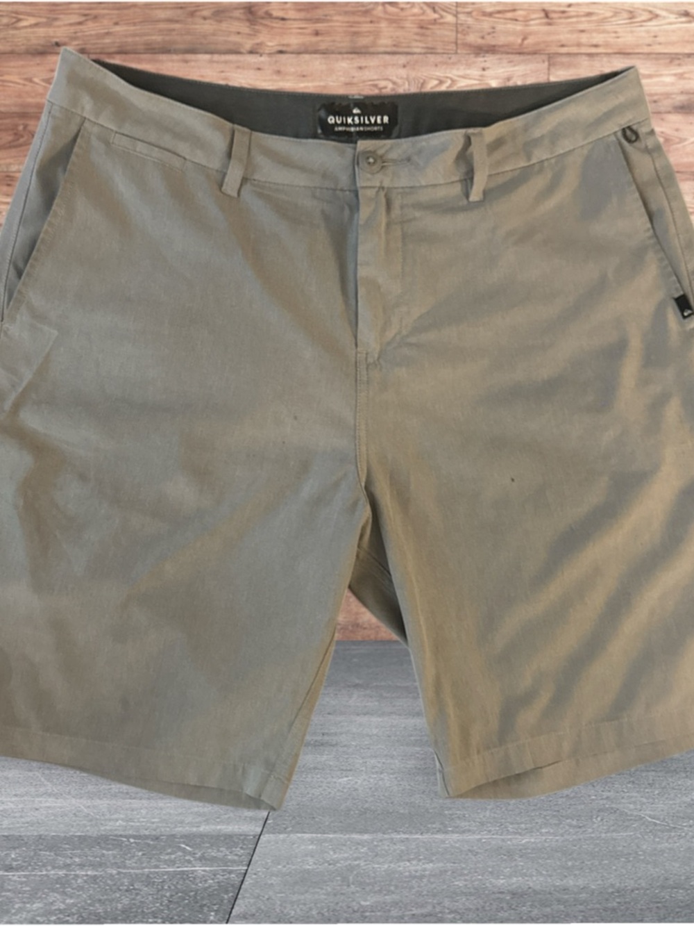Quiksilver Men's Olive Utility Flat Front Shorts